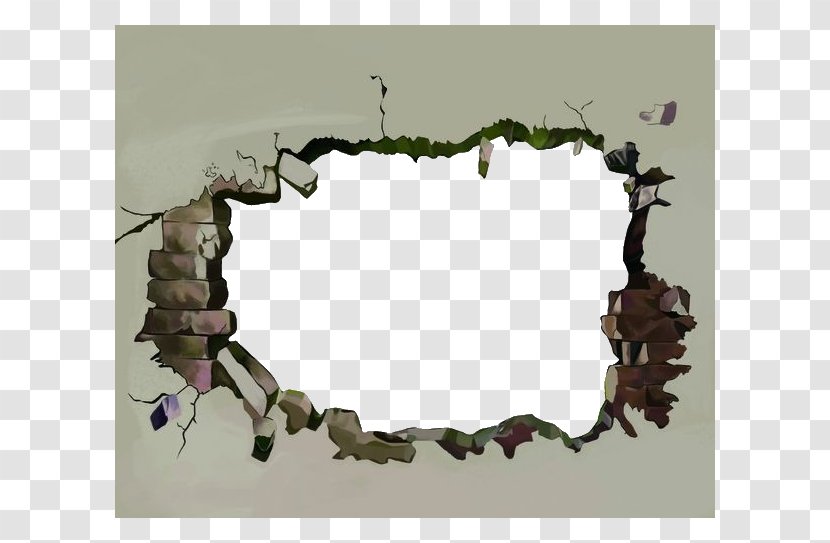 Wall 3D Computer Graphics Texture Mapping - Border - Cave Map Transparent PNG