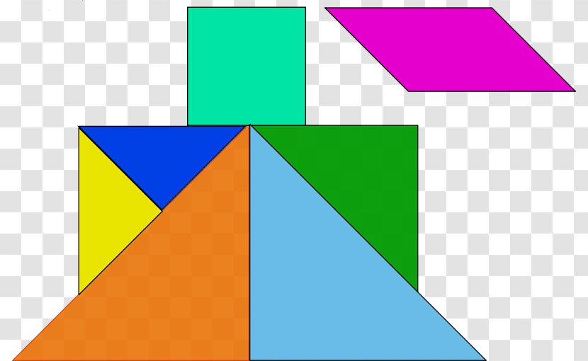 Jigsaw Puzzles Tangram Game Vector Graphics - Diagram - Symmetry Transparent PNG