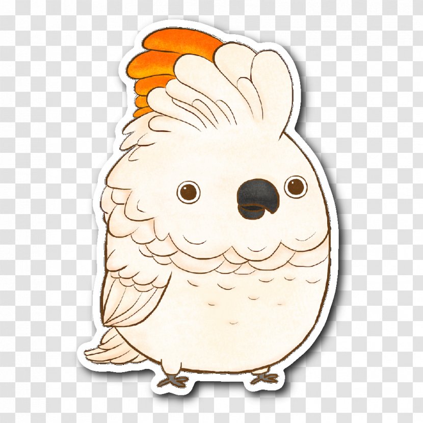 Owl Bird Lutino Cockatiel Cockatoo - Salmoncrested Transparent PNG