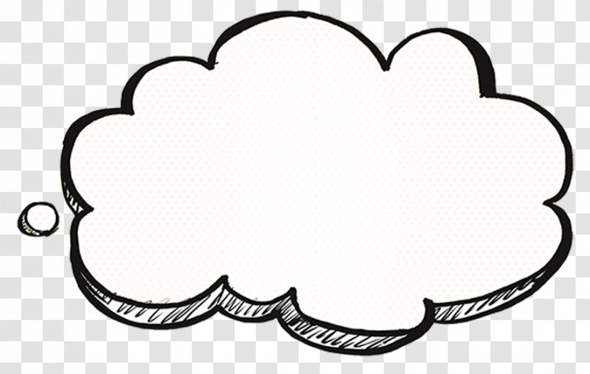 Cloud Cartoon Drawing - Silhouette - Thinking About Decorations Transparent PNG