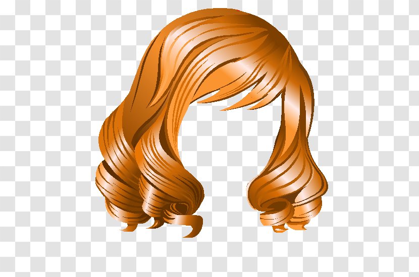 Hair Coloring Wig Brown Orange S.A. - Coupe De Cheveux Court Degrade Transparent PNG
