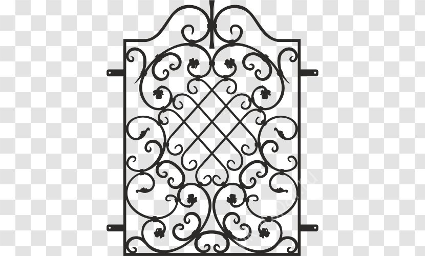 Window Latticework Sketch Metal Forging - Gate Transparent PNG