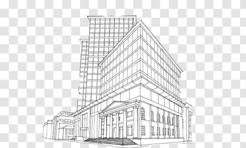 Architecture Architectural Drawing Building Sketch Transparent PNG
