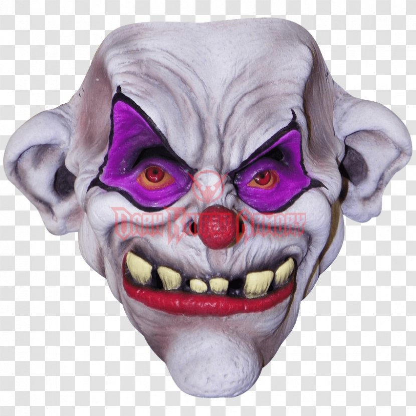 Joker Evil Clown Mask Pierrot Transparent PNG