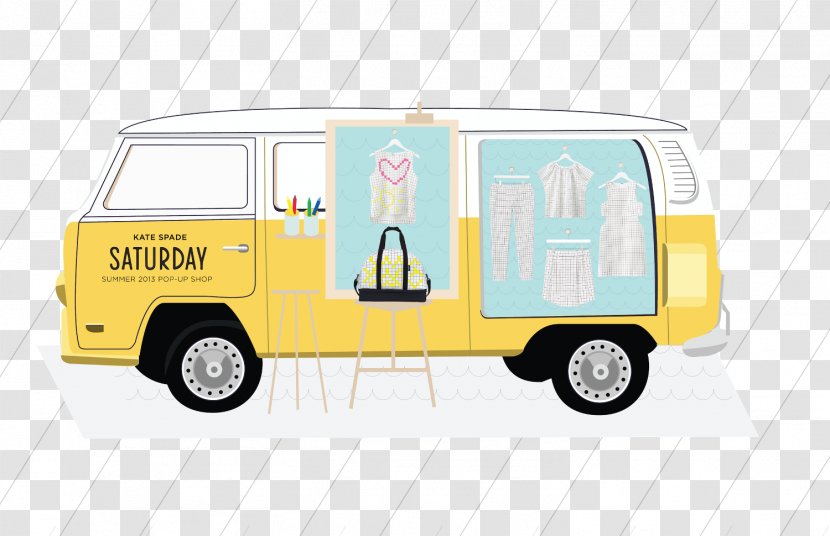 Kate Spade Saturday Car New York Compact Van Retail - Vehicle - Pop Up Shop Transparent PNG