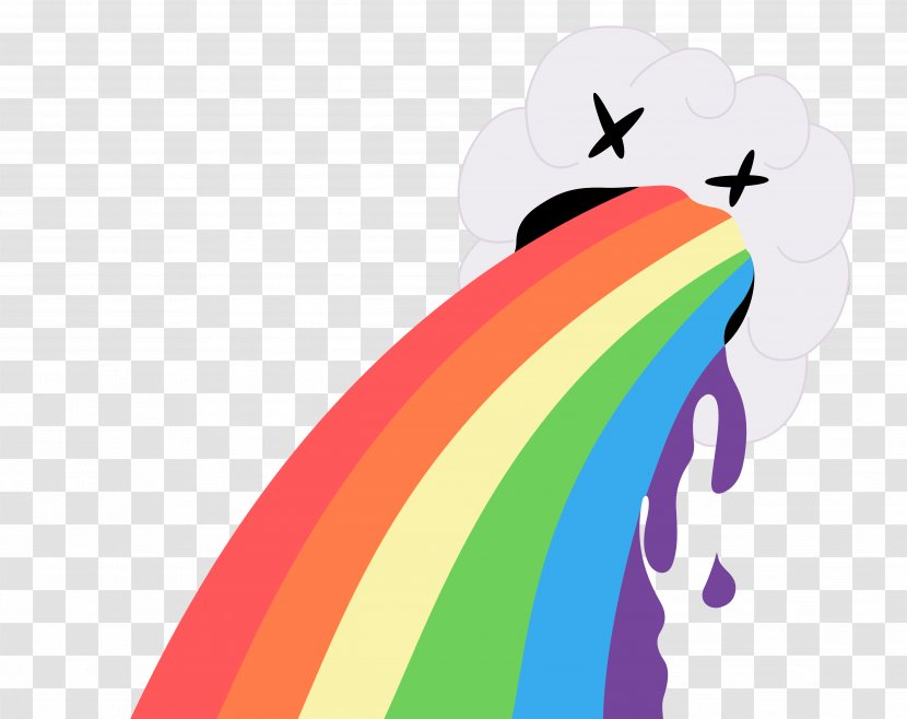 Rainbow Vomiting T-shirt Cloud Costume - Tshirt Transparent PNG