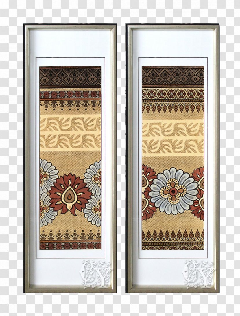 Picture Frame Icon - Designer - Chinese Aluminum Pattern Cloth Background Mural Transparent PNG