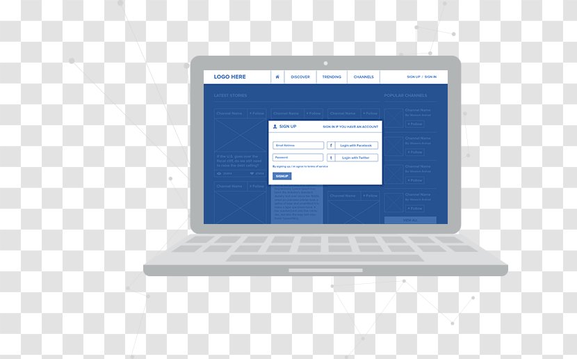 Netbook Laptop Personal Computer Monitors Multimedia - Ui Ux Transparent PNG