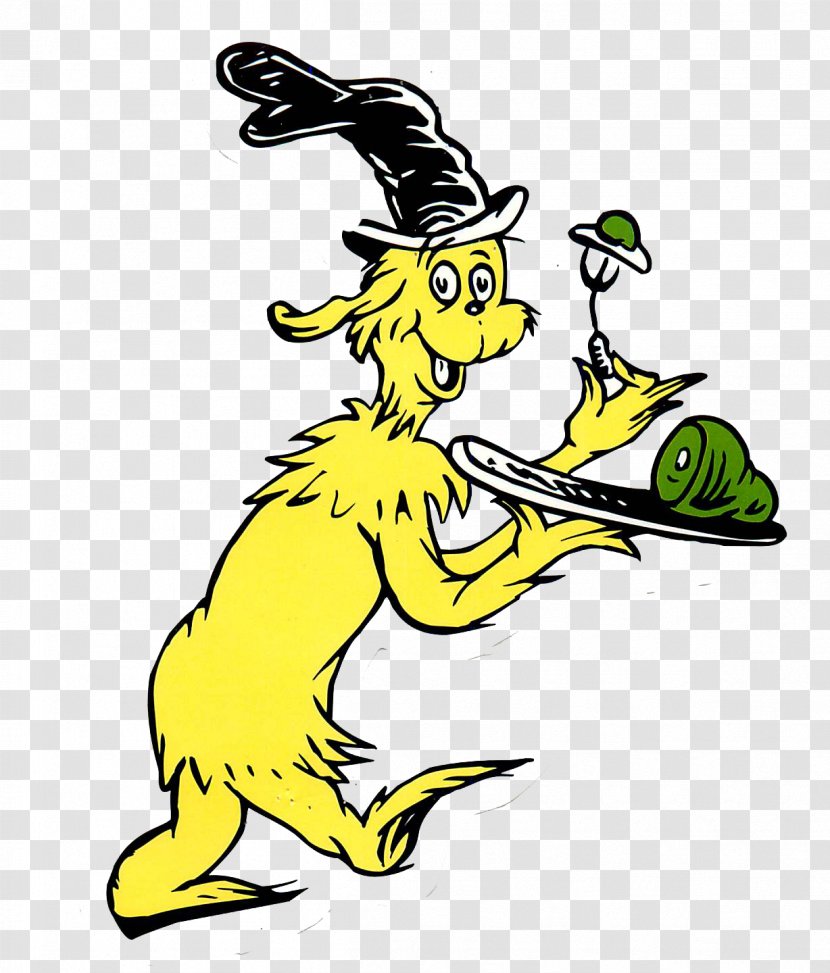 Green Eggs And Ham Sam-I-Am The Cat In Hat Breakfast - Artwork - Free Dr. Seuss Clipart Transparent PNG