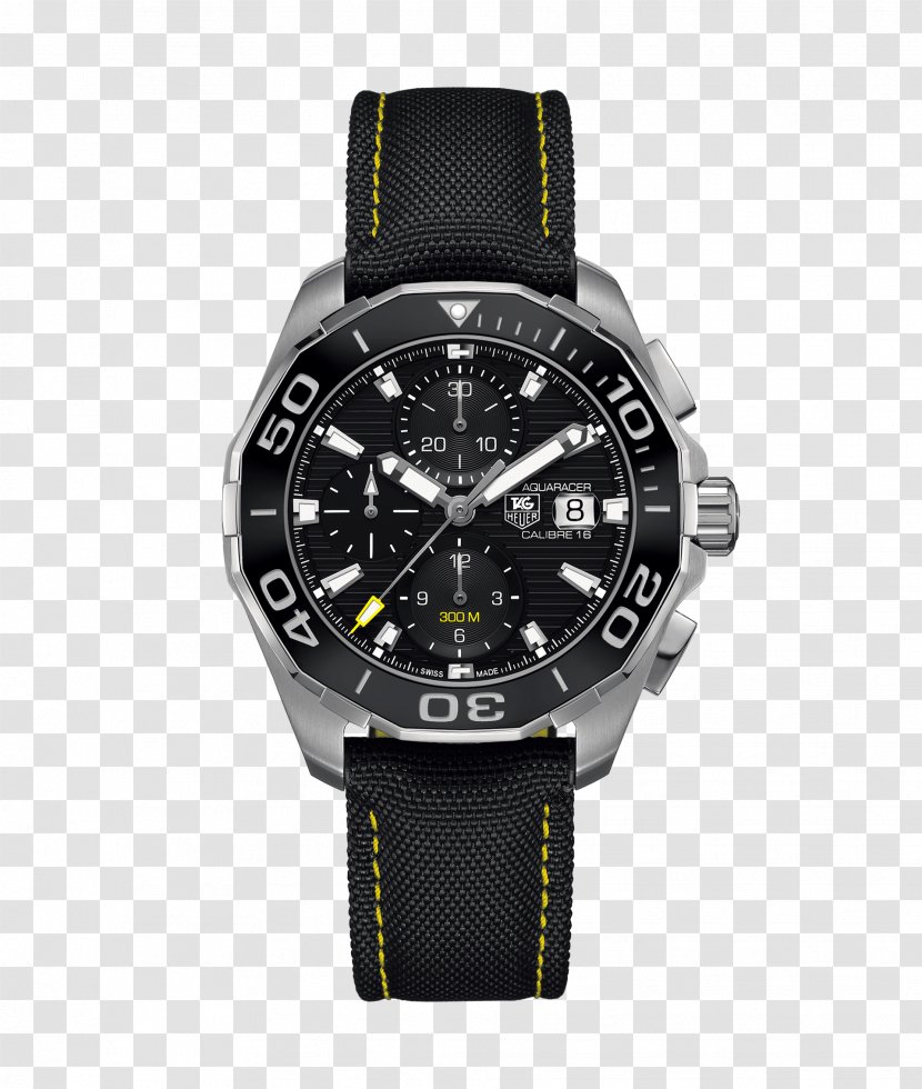 Chronograph TAG Men's Heuer Aquaracer 300M Calibre 16 Watch Jewellery Transparent PNG