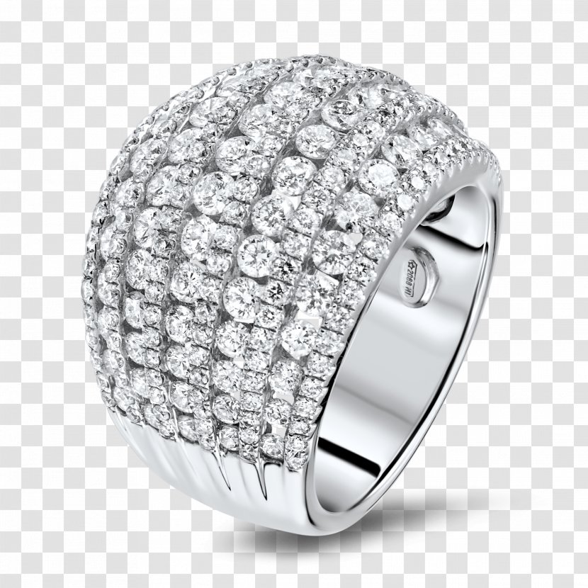 Earring Diamond Jewellery Carat - Silver - Ladies 18k Gold Rings Transparent PNG