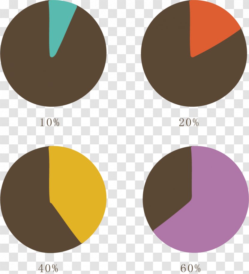 Brand Circle Pattern - Purple - Pie PPT Material Picture Transparent PNG