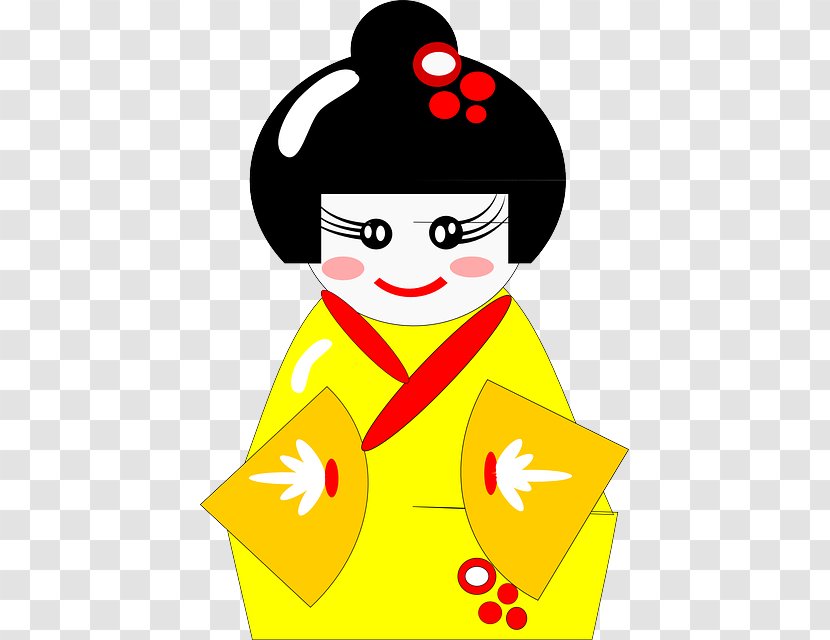 Japanese Dolls Clip Art - Happiness - Asian Woman Transparent PNG