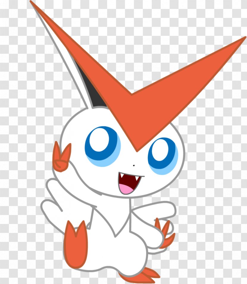 Victini Pokémon Illustration Image Digital Art - Flower - Shiny Transparent PNG