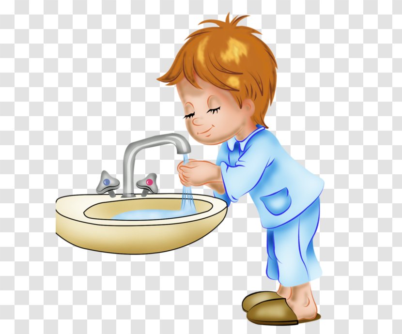 Child Boy Drawing Hygiene - Cartoon - Washing Hands Transparent PNG