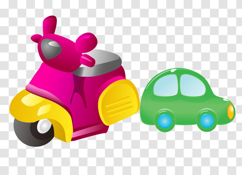 Infant Toy Clip Art - Vector Car Transparent PNG