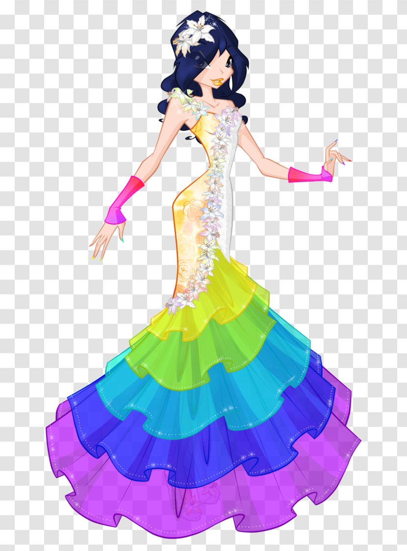 Gown Dance Dress Character Fiction Transparent PNG