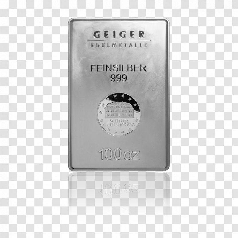 Bullion Silver Ingot Noble Metal Gold - Royal Canadian Mint - Bar Transparent PNG