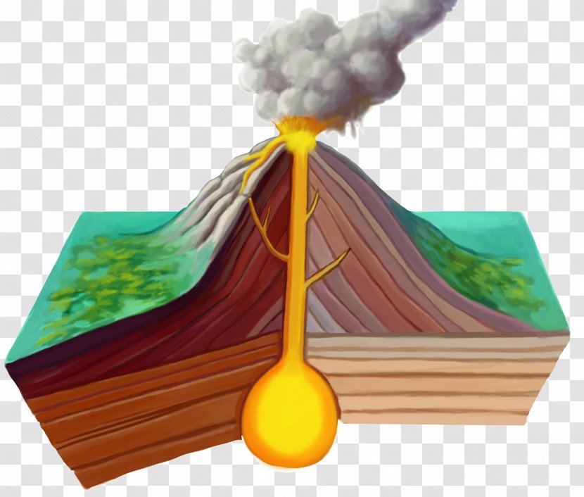 Volcano Eruption Of Mount Vesuvius In 79 Lava Earthquake Volcanic Gas - Watercolor - Active Transparent PNG