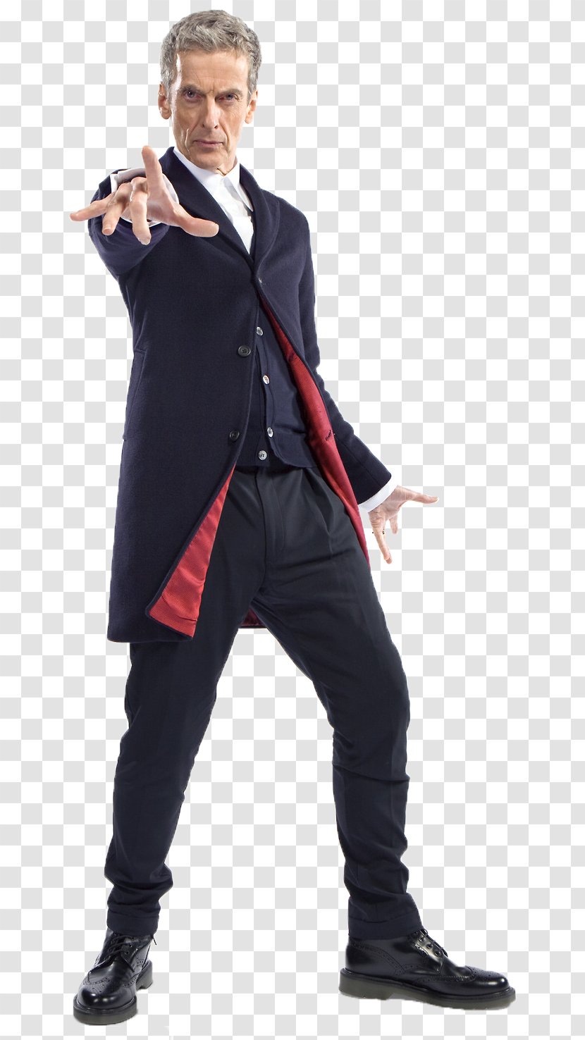 Peter Capaldi Twelfth Doctor Who Coat - Scarf Transparent PNG