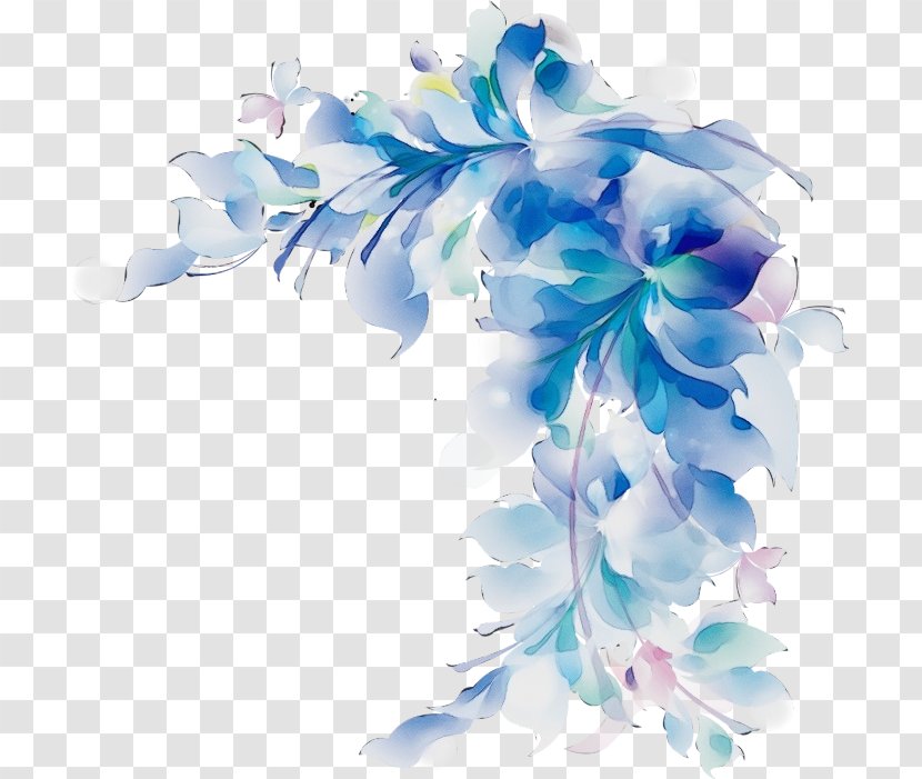 Blue Flower Plant Cut Flowers Petal - Delphinium - Hydrangea Flowering Transparent PNG