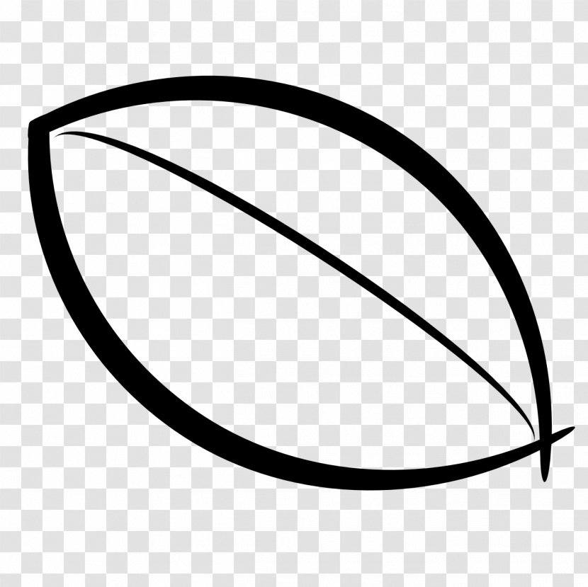 Circle Leaf - Symbol Blackandwhite Transparent PNG