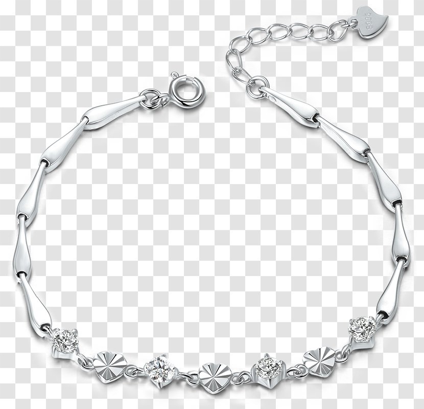 Charm Bracelet Anklet Necklace Silver Transparent PNG