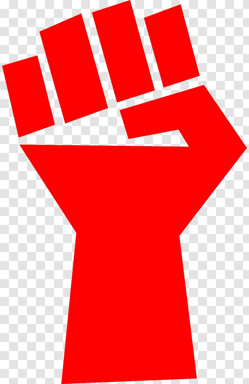 Raised Fist Socialism Clip Art - Text - Symbol Transparent PNG