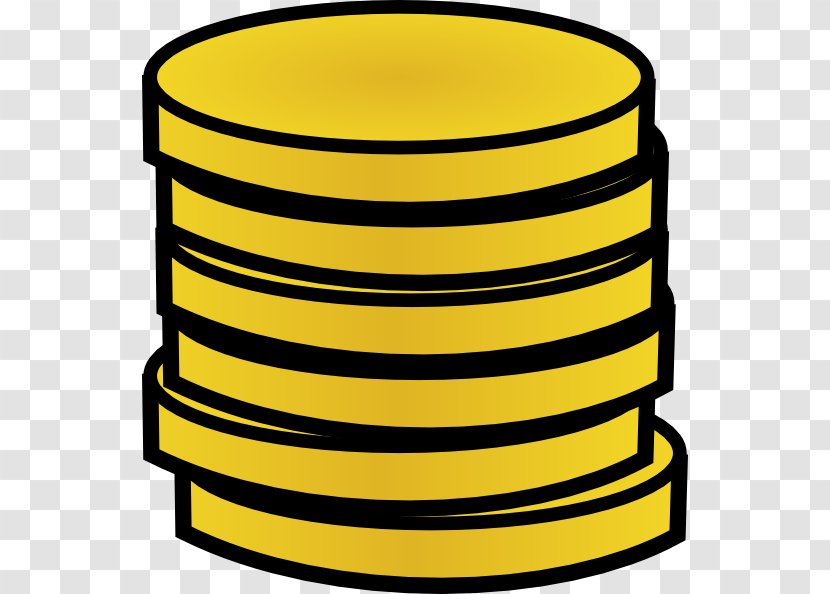 Coin Clip Art - Gold - Stack Transparent PNG