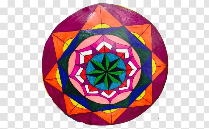 Stained Glass Sacred Geometry Mandala Art Transparent PNG