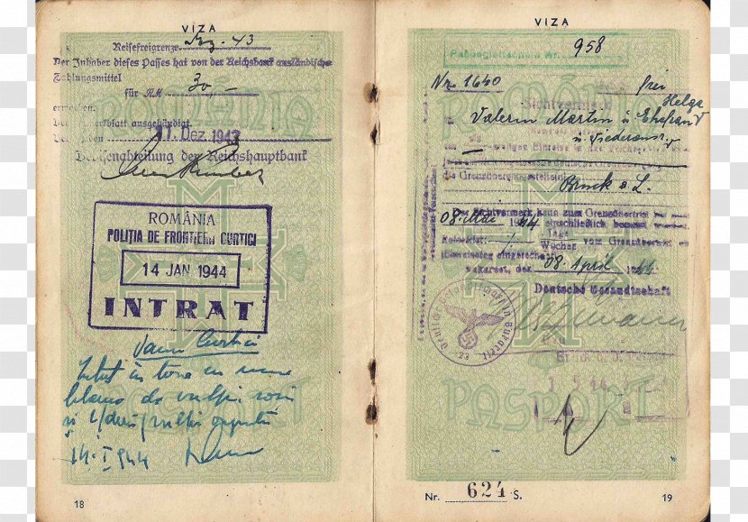 Document - Material - Visa Passport Transparent PNG
