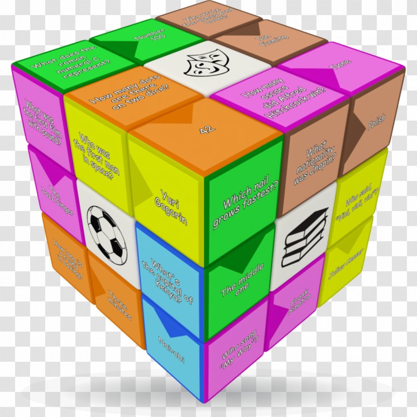 Puzzle Cube V-Cube 7 Quiz - Toy Transparent PNG