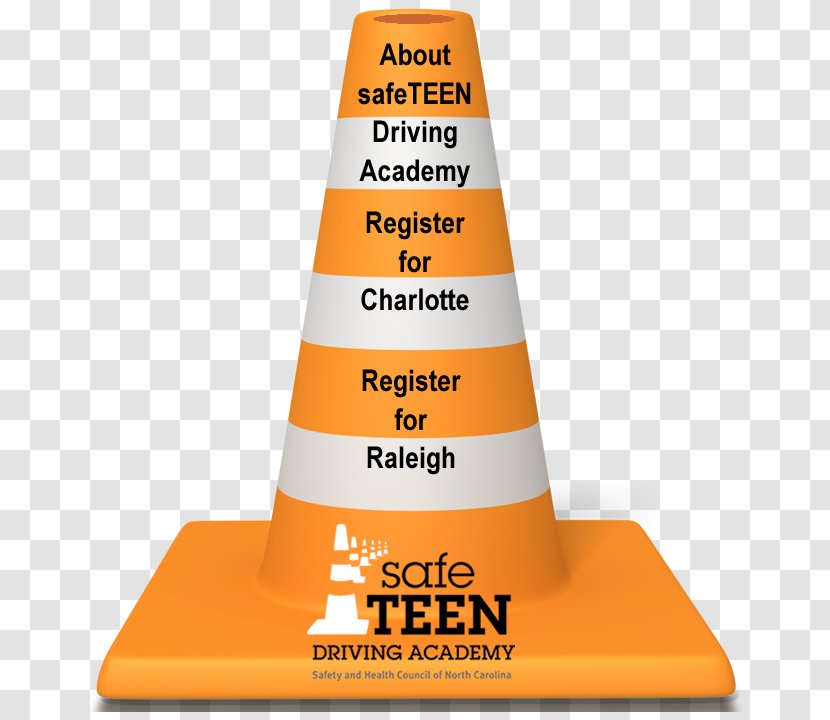 Traffic Cone Safety Orange - DRIVE SAFE Transparent PNG