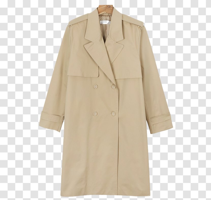 Trench Coat Overcoat Beige Transparent PNG