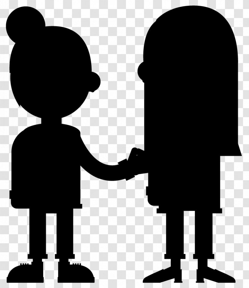 Male Cartoon - Silhouette - Conversation Gesture Transparent PNG