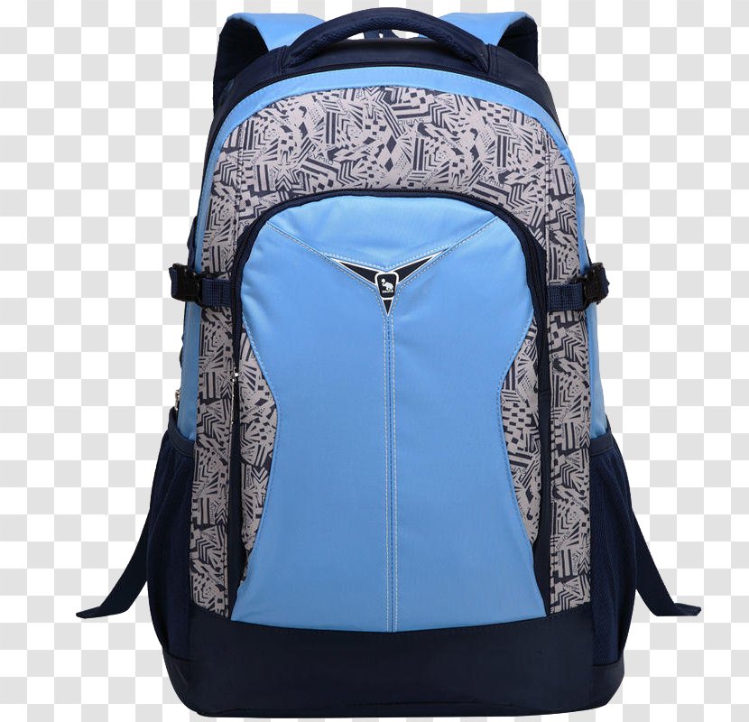 Backpack Handbag Travel Nylon - Satchel - Blue Bag Transparent PNG