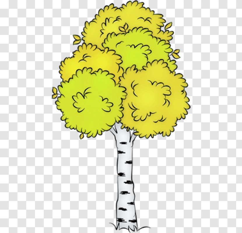 Cartoon Clip Art - Organism - Cute Lines Of Trees Transparent PNG