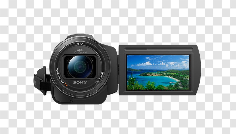 Video Sony Handycam FDR-AX33 FDR-AX53 Camcorder 4K Resolution - Wireless Headset Batteries Transparent PNG