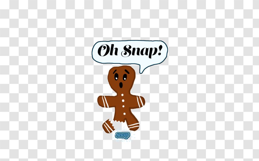 Gingerbread Man Biscuits Honey - Cartoon - Oh Snap Transparent PNG