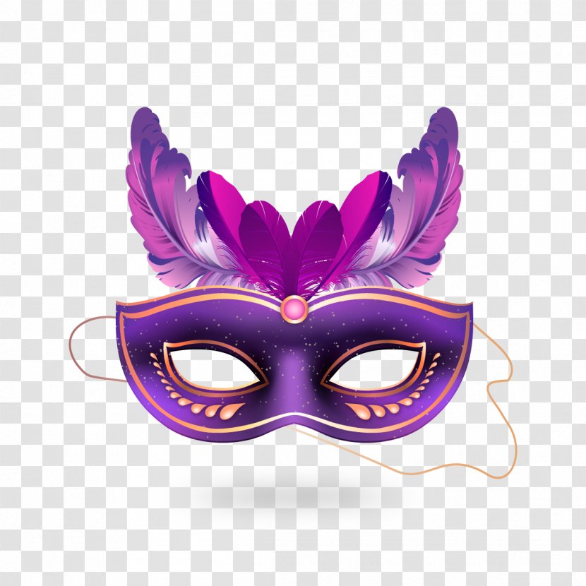 Mardi Gras In New Orleans Brazilian Carnival Mask Euclidean Vector - Purple Transparent PNG