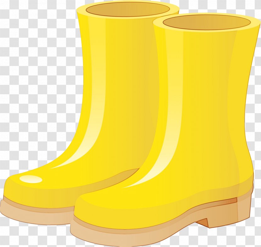 Shoe Wellington Boot Cowboy Footwear - Rain Yellow Transparent PNG