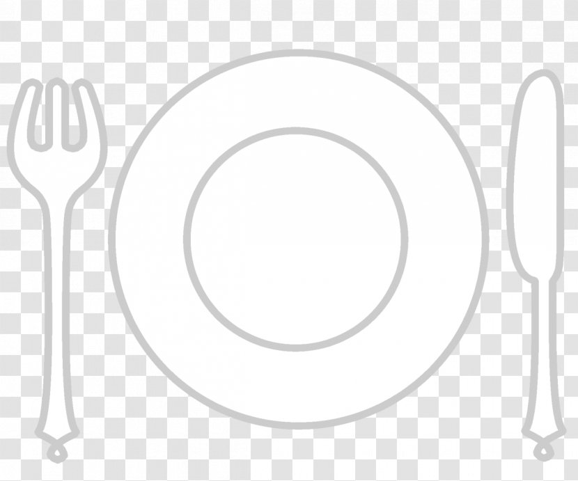 Fork White Line Art Material - Cutlery - Dish Printing Transparent PNG