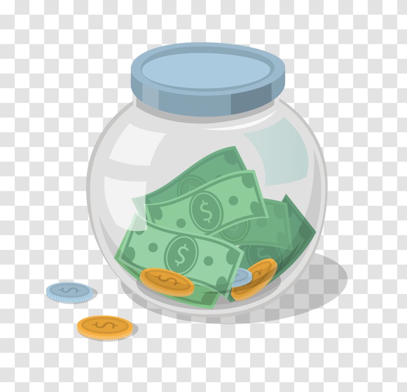 Clip Art Saving Money Bank Jar - Finance Transparent PNG