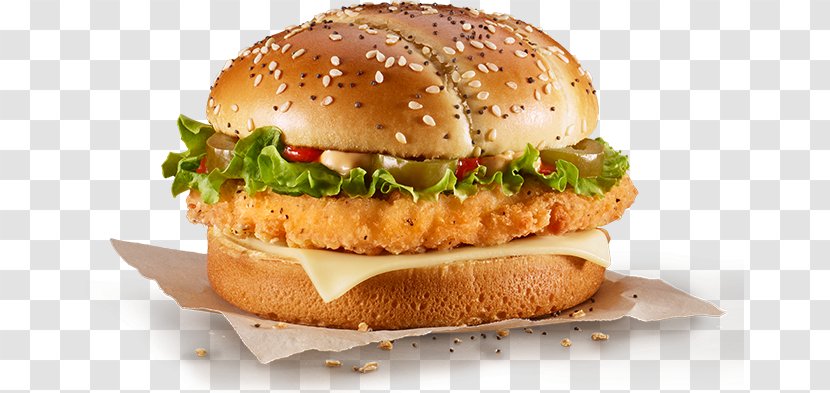 Cheeseburger Chicken Sandwich Hamburger Fried McDonald's Big Mac - Ham And Cheese - Burger Transparent PNG