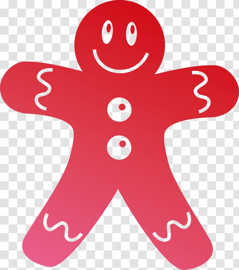 Gingerbread Man Icon - Christmas - Vector Elements Transparent PNG