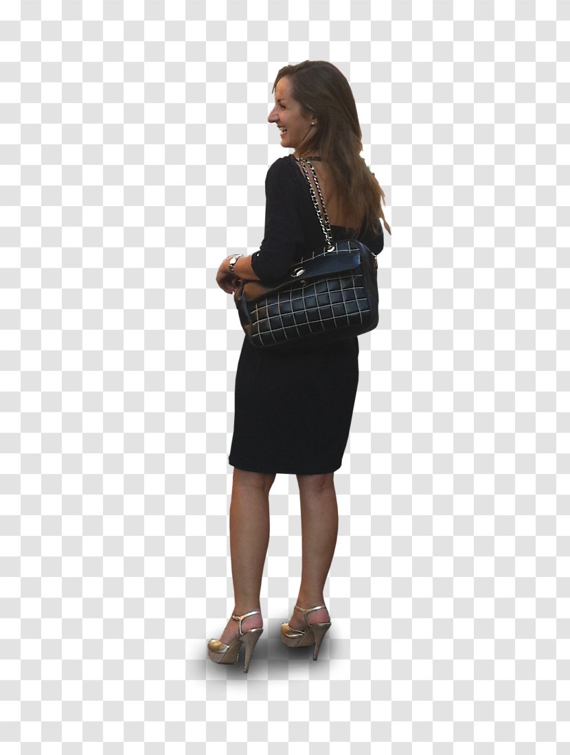 Little Black Dress Sleeve Shoulder Skirt Shoe - Fashion People Transparent PNG