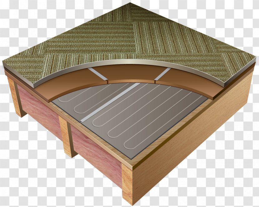 Plywood Underfloor Heating System Wood Flooring - Underlay - Carpet Transparent PNG
