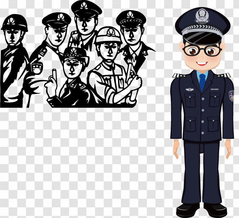 Police Officer Cartoon Illustration - Organization - Siren Alarm Transparent PNG