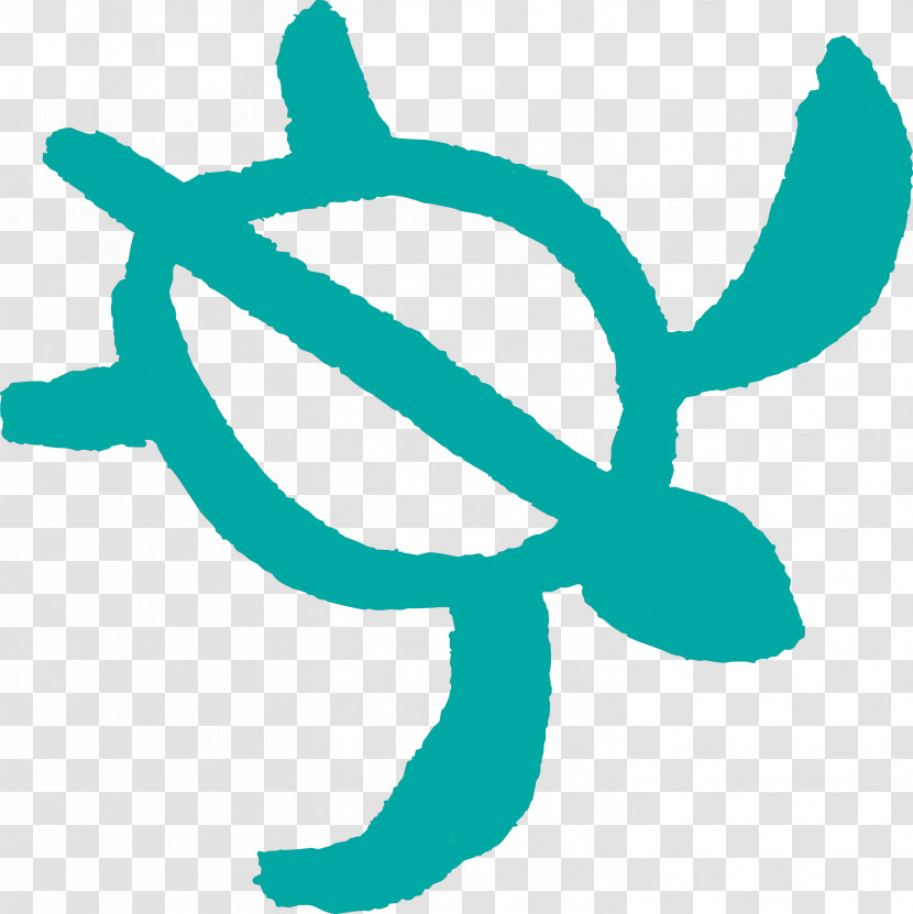 Turquoise Teal Symbol Logo Transparent PNG