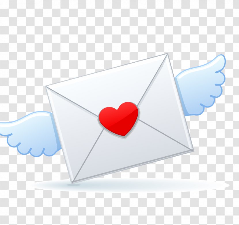 Heart Angle Microsoft Azure - Wing - Valentine Envelope Vector Transparent PNG